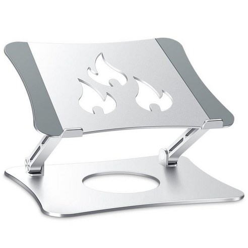 Xzante 노트북 스탠드 인체 공학적 조정 가능한 파이프 10-15.6 인치 및 태블릿과 호환 가능, 은