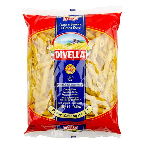 DIVELLA 디벨라 펜네 지티 리가떼 500g PENNE ZITI RIGATE, 6개