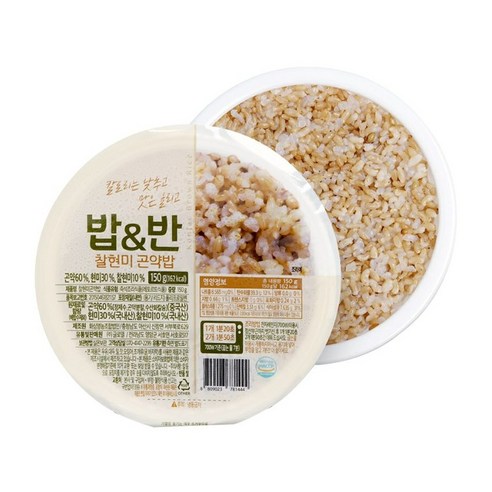 [저칼로리 영양만점 찰현미 곤약밥 ] 식단 조절 다이어트 즉석밥 현미밥 발아현미밥 잡곡, 150g, 3개