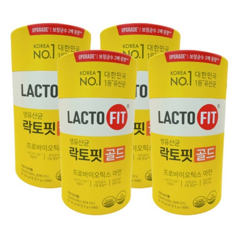 락토핏 생유산균 골드 리뉴얼 프로바이오틱스 아연 2g x 50포 1통, 100g, 1개