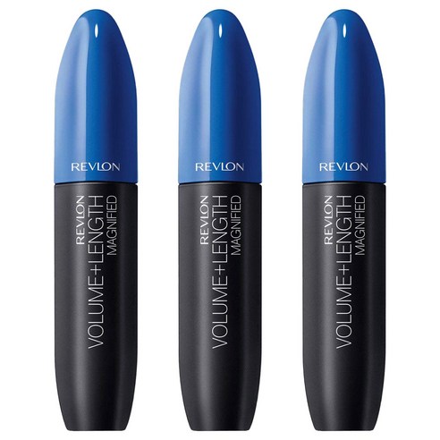 레브론 볼륨 + 랭스 매그니파이드 마스카라 8.3ml, Black, 3개
