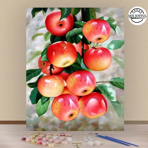 엠제이에스 명화그리기 50x40cm (캔버스형) DIY 유화 세트, KK14 - 금전을 부르는 홍과