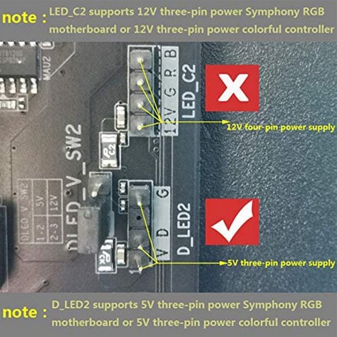 Lopbinte 더블 8 핀 PCIE RGB 연장 케이블 5V 동기를 통한 이미지 카드용 CPU 동기화 8Pin ARGB 케이블, 1