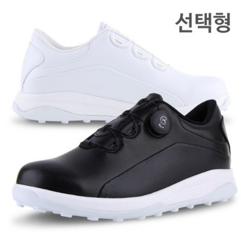 카시야골프 여성용 플렉스 소가죽 오토락 스파이크리스 골프화