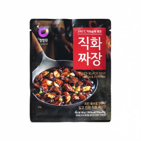 상세설명참조 청정원 직화 짜장 분말 80g, 1개