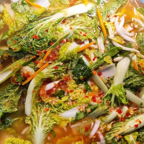 입맛 없을 땐? 산마을농장 얼갈이 물김치로 시원하게! 산마을농장