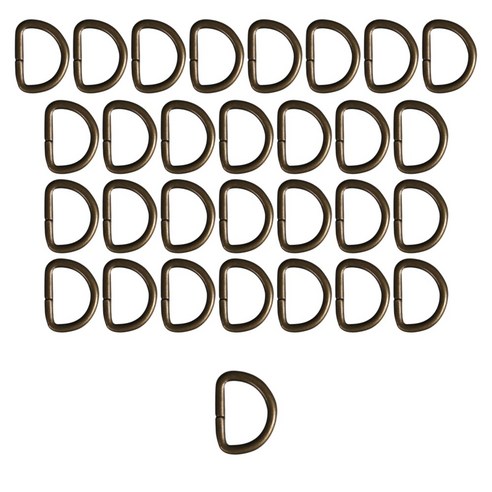 [모핸] 디링 D링 가방고리, 30개, 엔틱 10mm