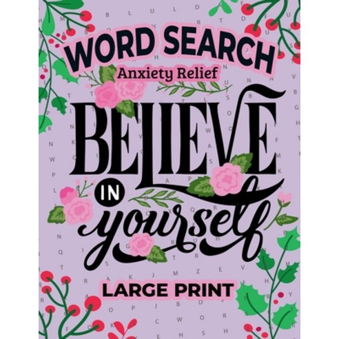 (영문도서) Anxiety Relief Word Search Puzzle For Adults and Seniors Large Print: Over 2000 Word Search P... Paperback, Publishdrive, English, 9781959581062