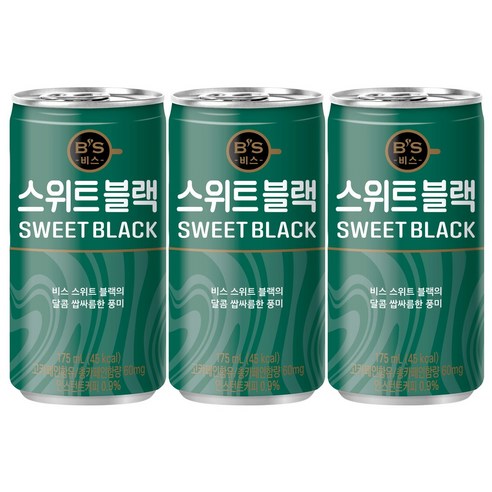 B’s 비스 스위트 블랙 캔커피, 90개, 175ml