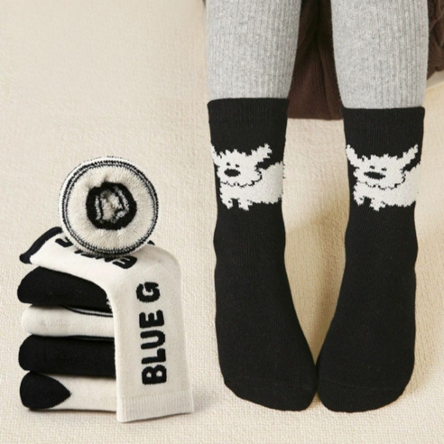 사랑스러운 디자인과 편안함, 어반바스켓 강아지 양말 세트로 아이의 발걸음을 특별하게!