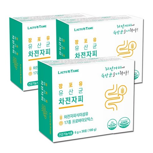 결국몰 락토테미 장포유 유산균 차전자피, 6g, 1개 리바리움