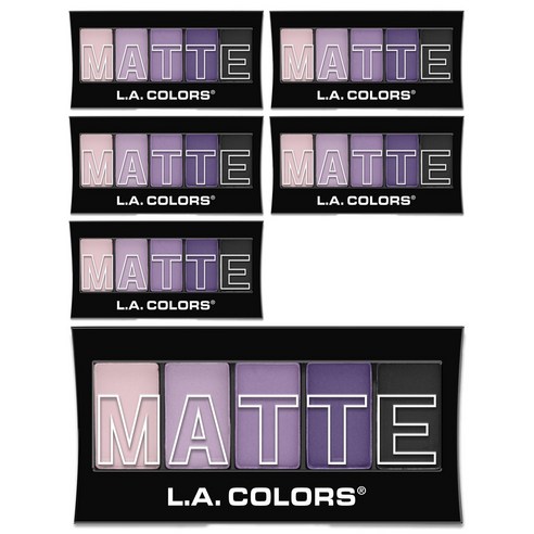 엘에이컬러즈 5 컬러 매트 아이섀도우 7.1g, CEM473 Purple Cashmere, 6개
