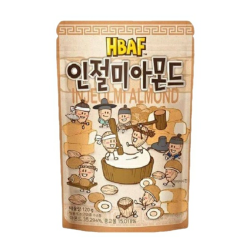 바프 인절미맛 아몬드 120g, 10개