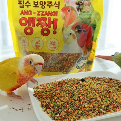 앵무새 전용 먹이 앵짱 500g – 새용품 1개