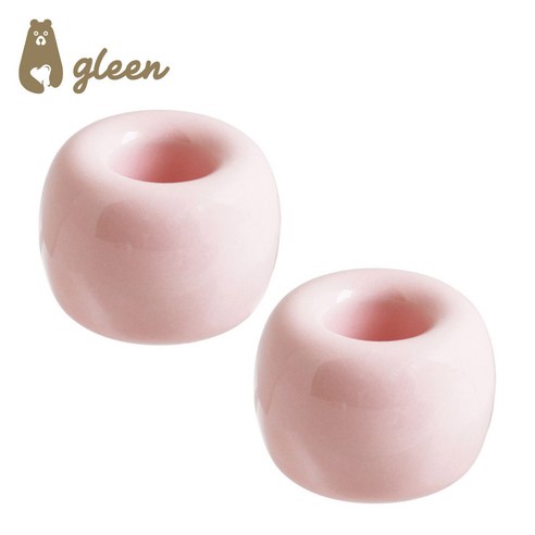 gleen 글린 세라믹 칫솔꽂이 볼펜꽂이, 2개, 칫솔꽂이-베이비핑크