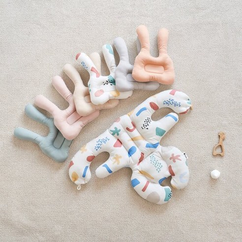 에시앙범보의자 플레이허그래빗 2종세트(베개+라이너), 민트