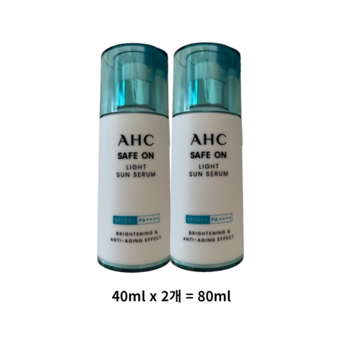 AHC 세이프 온 라이트 선 세럼 SPF50+ PA++++, 80ml, 1개