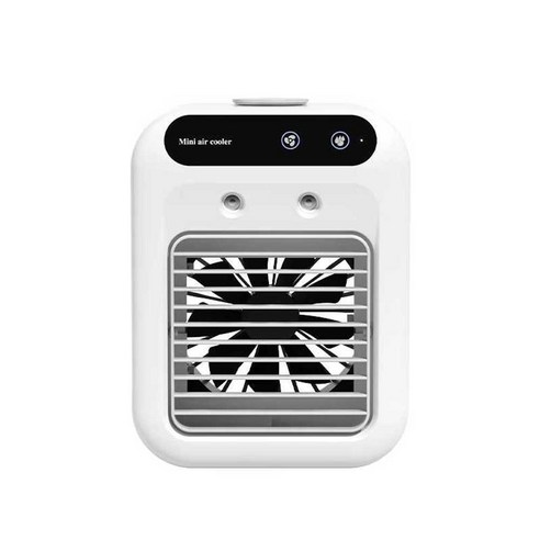  오릉 차박에어컨 야외용 에어쿨러 차박 화물차, 패키지 A 멀티형 미니에어컨 팬 USB 이동식 에어컨 실내 휴대용 냉각기 팬에어컨디셔너, 단일모델 아이보리 화이트