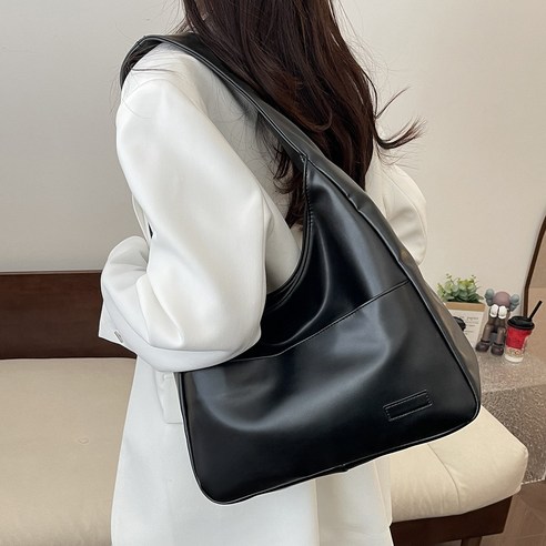라스엘 여성 숄더백 데일리 대학생 가죽 토트백