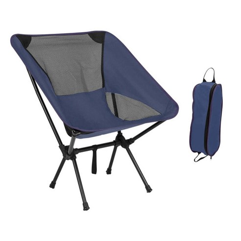 야외 하이킹 캠핑 의자 휴대용 접이식 낚시 해변 좌석, 진한 파란색, 68x54x35cm 펼치기, 옥스포드 천 강철