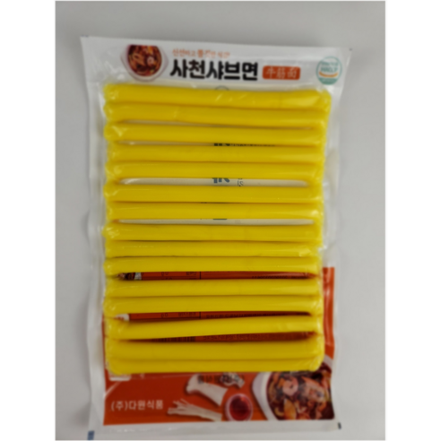 (농부사랑 콩마을) 국내제조 다원 사천샤브면 냉장 뉴진면 일자형 분모자 당면 마라탕재료, 250g, 24개