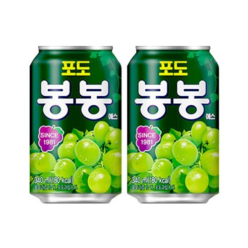 해태음료 포도봉봉, 340ml, 24개
