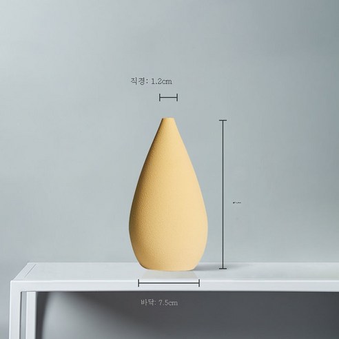 ZZJJC 도자기 작은 꽃병 드라이 플라워 세팅 거실 식탁 티브이 장 술장 호텔 소프트 웨어하우스 꽃꽂이기계 장식품, #N/A, K병 한 병