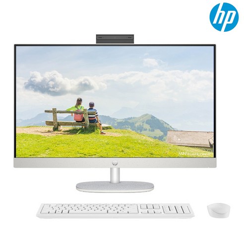 hp올인원pc HP 2024 올인원 27 코어Ultra5 인텔 14세대, Shell White, 32GB, 1TB, WIN11 Home, 27-cr1001KR