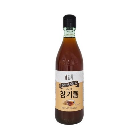 바로담아 통참깨 참기름 (350ML), 2개, 350ml