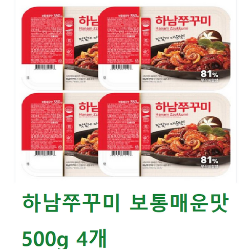 하남쭈꾸미 보통매운맛 350g, 2개