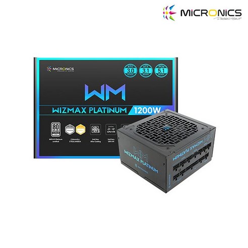 마이크로닉스 WIZMAX 1200W 80PLUS PLATINUM 풀모듈러 ATX 3.1 (PCIE5.1)