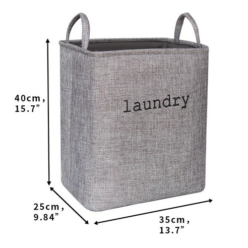 공장 직공 다국적 Laundry 사각형 대용량 황마 수납통 두께 증가, 미디엄 그레이 laundry 40*35*25