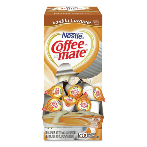 커피메이트 커피 크리머 바닐라 카라멜 글루텐 프리, 50개입, 11ml, 50개입, 50개입