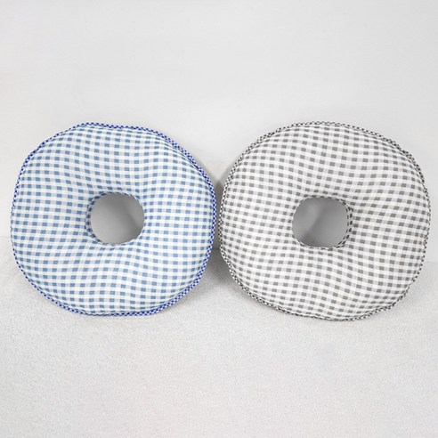 한성실업 리플체크 원형 기능성 방석 산모 출산 회음부 도넛 2colors, 스카이블루, 1개