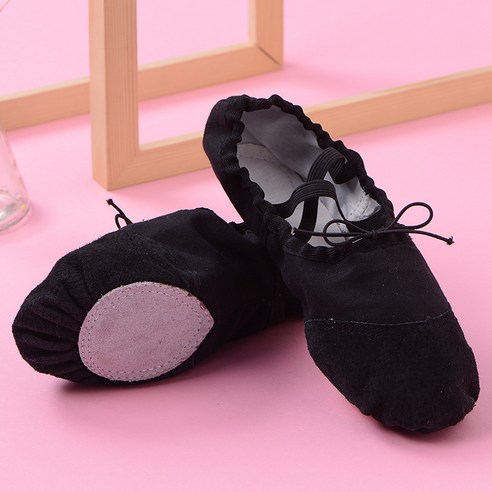 요가 신발 발레 신발 성화 고양이 발톱 신발 소프트 베이스 댄스 신발 성인 연습 댄스 신발, 45, 검정색