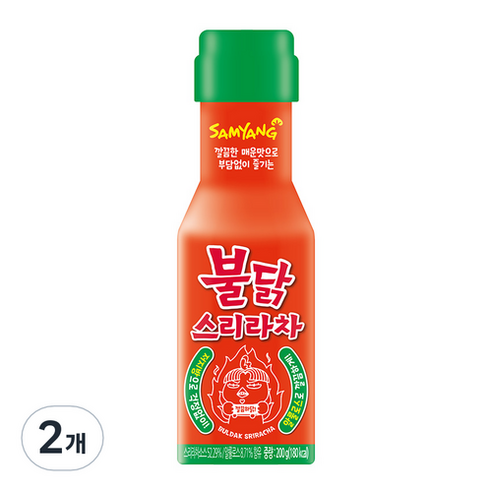 비건갓소스 매운맛 떡볶이 불닭소스, 18개, 60g Best Top5 9 삼양 불닭 스리라차, 2개