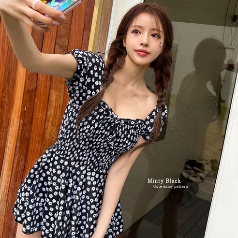 여름 바캉스를 위한 비키비키 민티 원피스 비키니 여성용 수영복