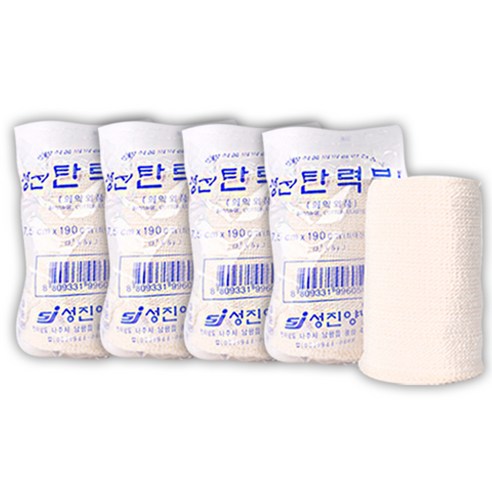 성진 탄력붕대 3인치(7.5cmx190cm) 4개, 1세트, 4봉
