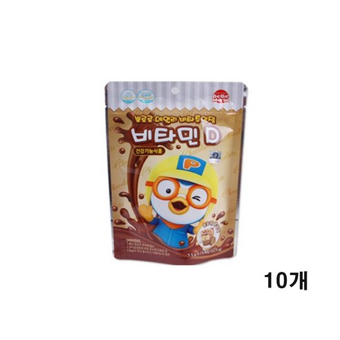 뽀로로 데일리 비타츄잉정 15개입 초코맛, 1박스, 150회분