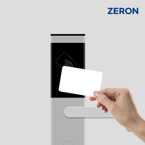 ZERON RFID 도어락카드키 현관문 출입 보조키 신용카드형 13.56Mhz Mifare 14443A CUID Z105, 5개