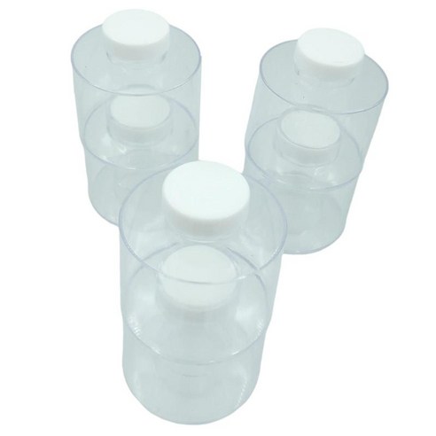 뚜껑 식품 주최자가있는 6PCS 쌓을 수있는 캠핑 향신료 보관 항아리 피크닉, 분명한, 추신