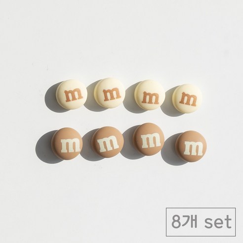 84x84 인테리어 냉장고 자석 마그넷, 브라운엠앤엠즈초콜릿8p