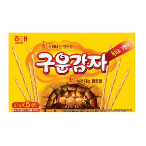 바삭바삭한 구운감자 135g X 4개 (20입) 감자스틱 학교 과자 간