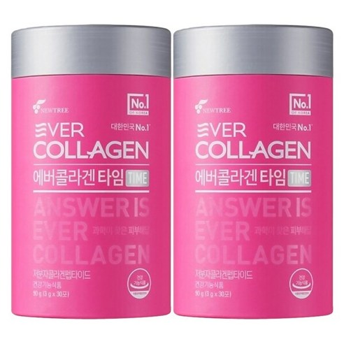 에버콜라겐 타임 저분자 콜라겐 펩타이드 60포 2개월분, 2개, 180g