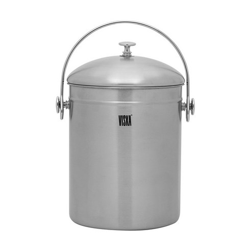 스텐 음식물 쓰레기통 진공 5L, 단품