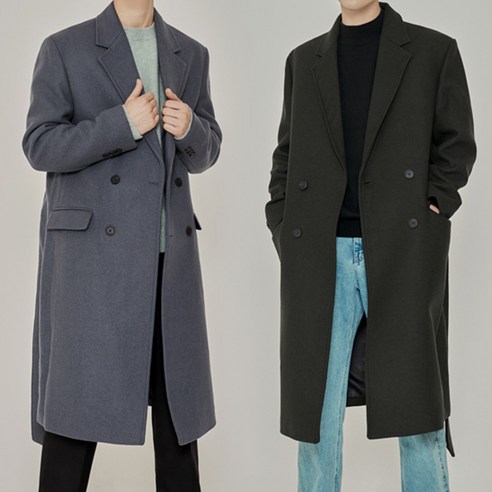 [결혼식 코트] 후기가 말해주는 BEST1, 멋과 포근함이 함께! 리피에노스 남성용 루즈핏 더블 울 로브코트 관련상품