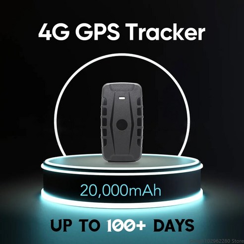 휴대용 GPS 추적기 위성 자동차 알람 실시간 GPS 로케이터 마그네틱 추적 장치 긴 대기 시간 4G 20000mAh, 20000mAh UK plug 4g