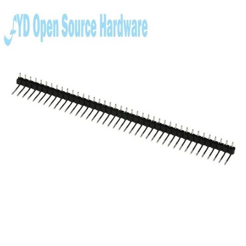 2.54mm 암수 세트 40 핀 1x40 단일 행 2.54 분리형 커넥터 스트립 PCB 10 개, [01] Curved single needle