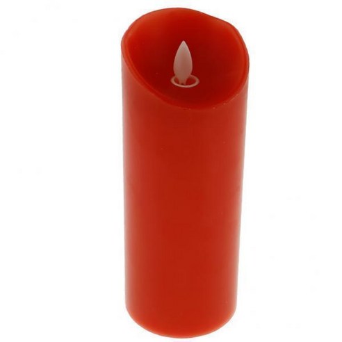 휴일 결혼식을 위한 2xFlameless LED 기둥 차 빛 양초 빨강 20cm, {"사이즈":"20cm"}, {"색상":"레드"}, {"수건소재":"플라스틱"}