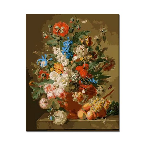 모모픽스페인팅 DIY명화그리기 40x50cm, 화려한 화병, 1개